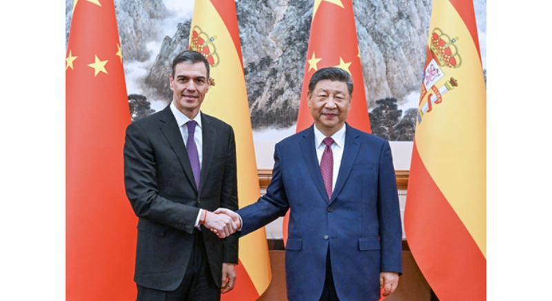 習近平會見西班牙首相桑切斯